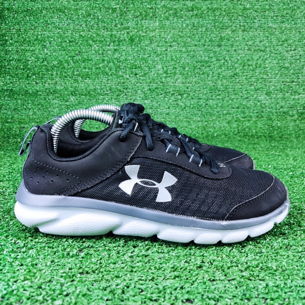 Under Armour Running Shoes Youth 3.5Y Black Assert 8 3022100-001 Athletic